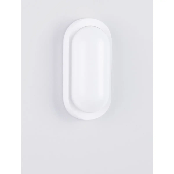 Zewnętrzna owalna lampa ścienna SOVANDO LE75251 LED 11W 3000K IP65 biała