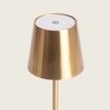 Stołowa lampa Boho ABR-LB-Z-RUSB Abruzzo metal USB dotykowa złota