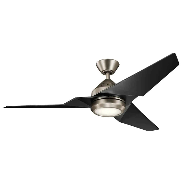 Wentylator z lampą LED Jade pewter KLF-JADE-60-AP 1xLED 17W 3000K na pilot