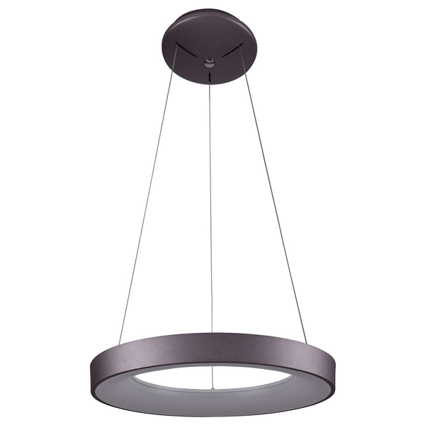 LAMPA wisząca GIULIA 5304-840RP-CO-3 Italux OPRAWA okrągła LED 40W 3000K pierścień ring brązowa