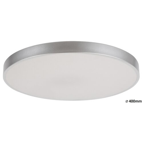 Nowoczesna LAMPA sufitowa TESIA 3315 Rabalux okrągły plafon LED 36W 4000K do salonu srebrny