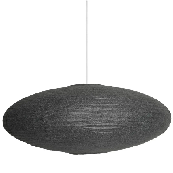 Owalny abażur do lampy Villo 60 2213253250 papierowy szary