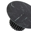 Marmurowy stolik kawowy LEVANTE MM001501100335 czarny drewno 75cm