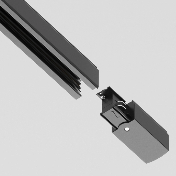 Zewnętrzne zasilanie do systemu szynowego trójfazowego Trinity TRA005B-31B-L Maytoni czarne