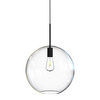 Skandynawska lampa wisząca Sphere 7846 kulista do sypialni czarna