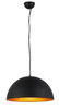 Metalowa lampa wisząca Modena loft kopuła czarna złota