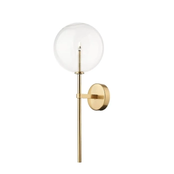 Ścienny szklany kinkiet MILAN W0606-01A-2GAC do salonu kule złoty