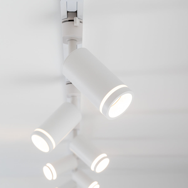 Jednofazowa lampa szynowa Tracer 6898 regulowana tuba biała