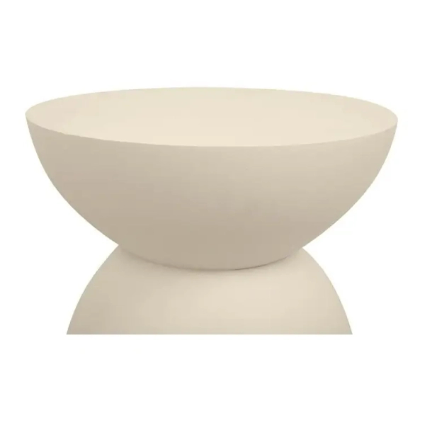 Okrągły stolik kawowy ARENE MM001501100324 beżowy z tworzywa 39cm