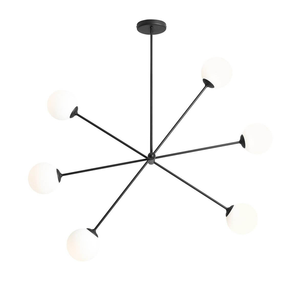 Minimalistyczna lampa wisząca Ohio 1081PL_K1 biała czarna
