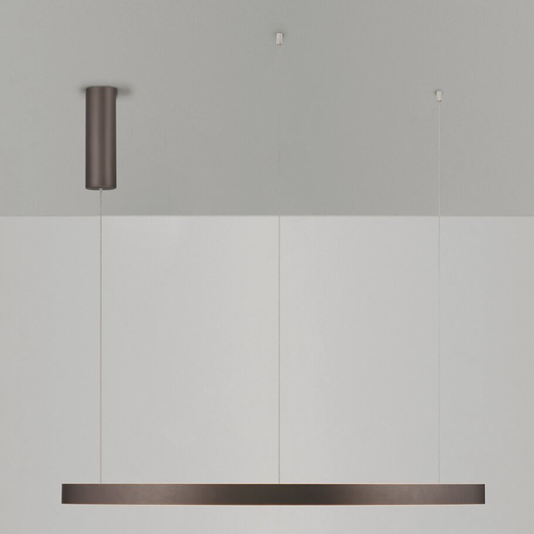 Okrągła lampa wisząca BARI LE44320 LED 106W 3000K ring brązowa