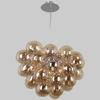 Modernistyczna lampa wisząca BENTO PND-7273-S-8-CGN szklana bubbles koniak