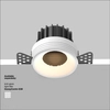 Wpustowa lampa Round DL058-12W3K-TRS-W Maytoni LED 12W 3000K oczko biała