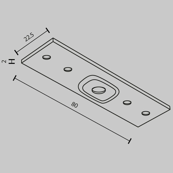 Łącznik prosty do szynoprzewodu magnetycznego Exility TRA034C-21W biały