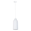 Podłużna lampa wisząca Nora 41378 tubka ceramiczna biała