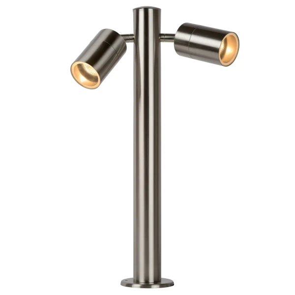 Stojąca lampa słupek ARNE-LED 14867/10/12 Lucide IP44 podwójna chrom