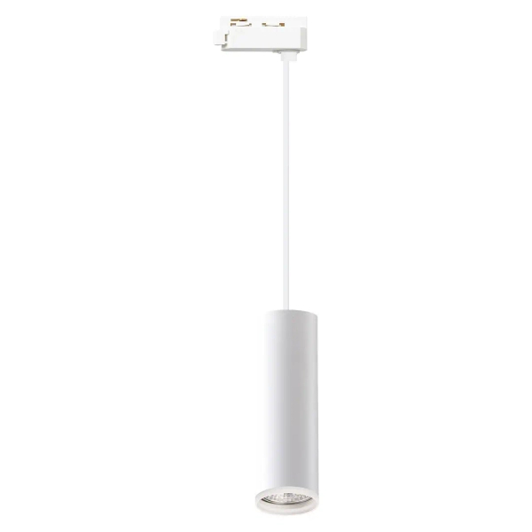 Szynowa lampa wisząca 1-fazowa Pipe Ring Track ML2078 tubka biały