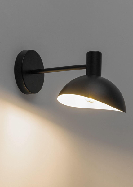 Ścienna lampa sypialniana Artis do czytania loft czarna