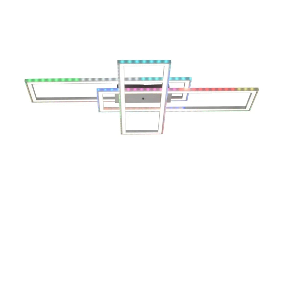 Sterowana lampa sufitowa FELIX srebrna 14637-55 2xLED 50W 2700-5000K RGB