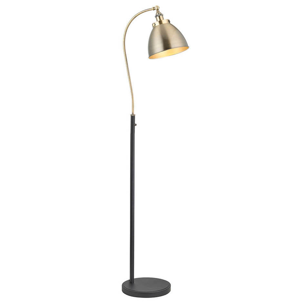 Podłogowa lampa do czytania Franklin 98748 regulowana mosiądz czarny