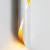 Ścienna lampa nowoczesna Drill metalowy kinkiet biały złoty