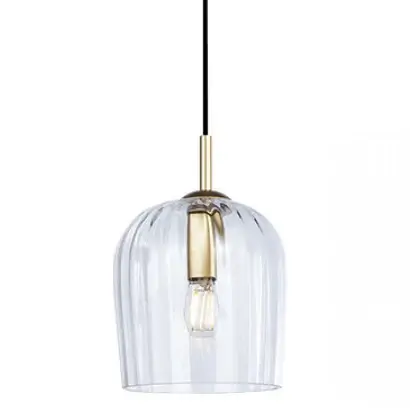 Szklana wisząca lampa 22117 nad wyspę przezroczysta złoty