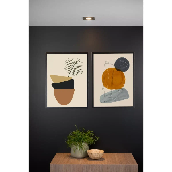 Oczko sufitowe TUBE 22955/01/12 Lucide punktowe do salonu srebrne