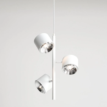 3-płomienna lampa wisząca  Bot 1046E Aldex biały zwis regulowany nad łóżko