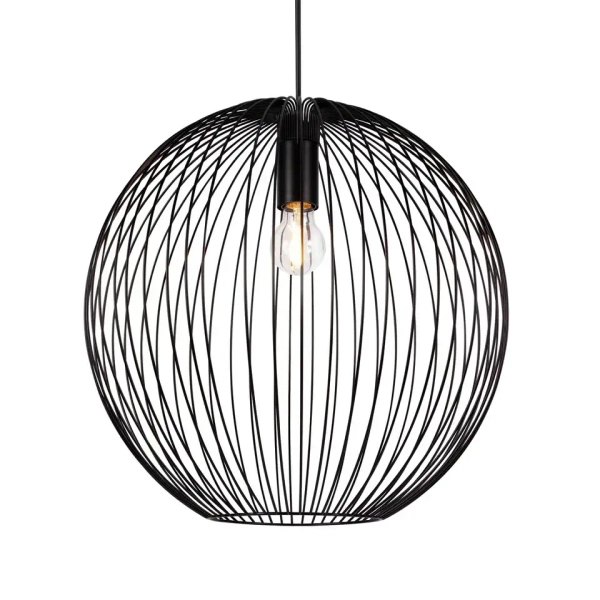 Wisząca lampa druciana BERONI 2213323003 nad stół czarny OUTLET