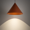 Zwieszana lampa stożkowa ZENITH 11483 terakota