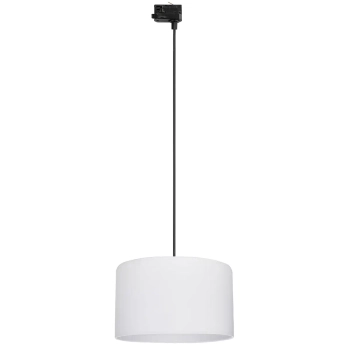 Zwisająca lampa szynowa 3-fazowa Tracer 10691 okrągły abażur biały