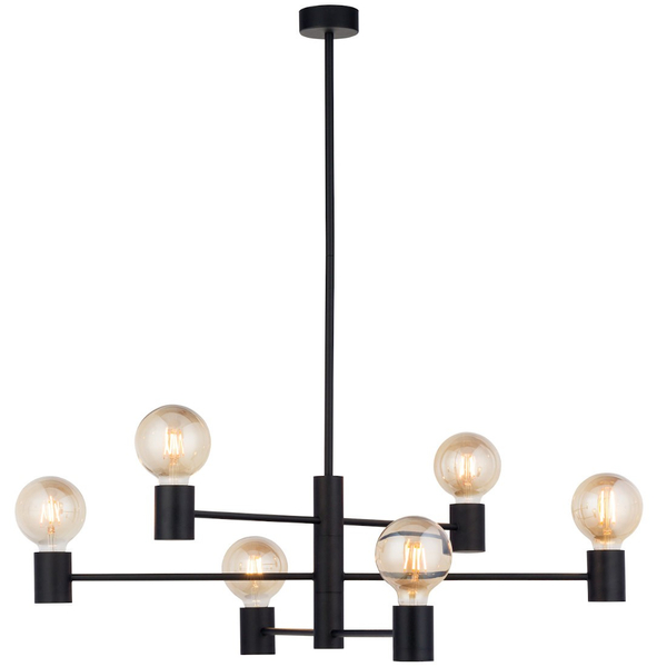 Sufitowa LAMPA loftowa RADIUS 7932 Nowodvorski wiszące salonowe sticks czarne
