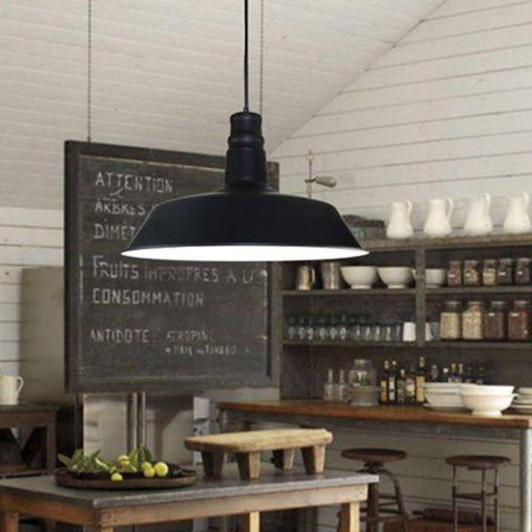 Lampa wisząca nad stół Retro ABR-LWRG-B Abruzzo do jadalni czarna
