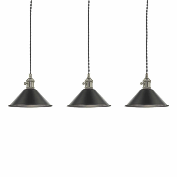 Kuchenna lampa wisząca Hadano HAD3661-02 Dar Lighting chrom cyna czarna