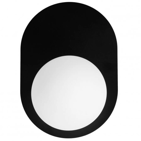 Salonowa lampa ścienna Hanea HA0120S0 kulista IP44 biała czarna