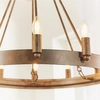 Lampa wisząca Chevalier 61026 Endon metal świecznikowa vintage brązowa