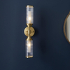 Ścienna lampa góra-dół L&-192229 Light& tuby złote przezroczyste