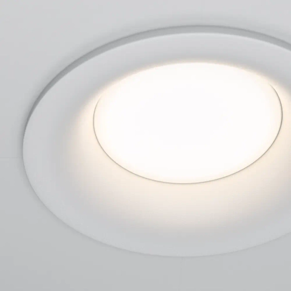 Okrągła lampa do zabudowy Slim DL027-2-01W kuchenna biała