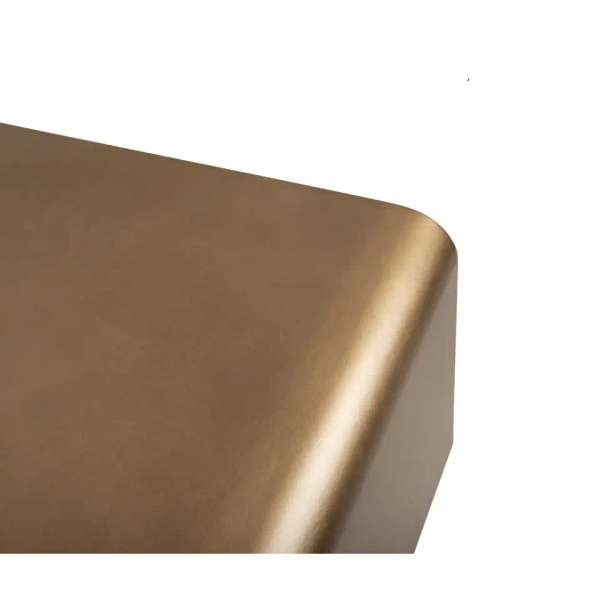 Metalowy stolik kawowy NOURA MM001501100368 złoty do salonu 40cm