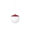 Lampa wisząca okrągła KUUL KLG141P0 burgundowa kula 1xE27 do jadalni