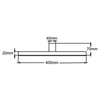 Ścienny ledowy kinkiet Nevada LP-778/1W M WH Light Prestige 12W 4000K IP44 biały