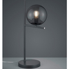 Modernistyczna LAMPA stołowa NYXIS DL142502000 Trio szklana LAMPKA stojąca kula grafitowa przydymiona