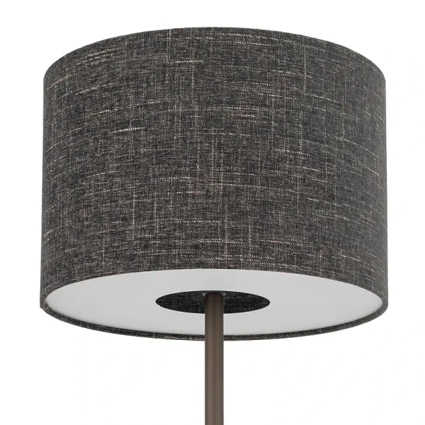 Podłogowa lampa do salonu AMARELA 11663 z tkaniny brązowa