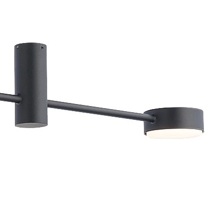 Industrialna LAMPA sufitowa ORBIT 7943 Nowodvorski metalowe kinkiet do kuchni czarny