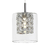 Okrągła lampa wisząca Duchess 3114 z kryształkami do sypialni chrom