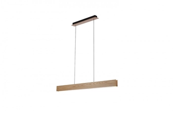 Drewniana lampa wisząca Laria listwa LED 50W 3000k ekologiczna
