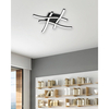 Lampa przysufitowa NORVE DL132-62474 LED 5W 3000K fale czarny