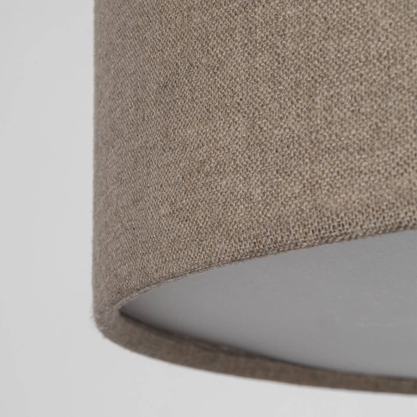 Nasufitowa lampa do jadalni Earth 10166 round okrąg biała beżowa