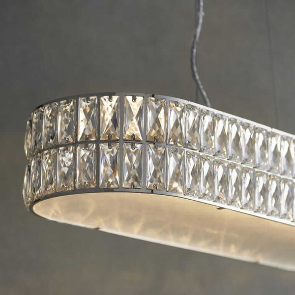 Wisząca lampa Verina 76514 Endon LED 5W 3000K kryształ przezroczysty chrom