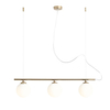 Loftowa lampa wisząca Beryl 1006E_30 Aldex balls kule nad łóżko złota